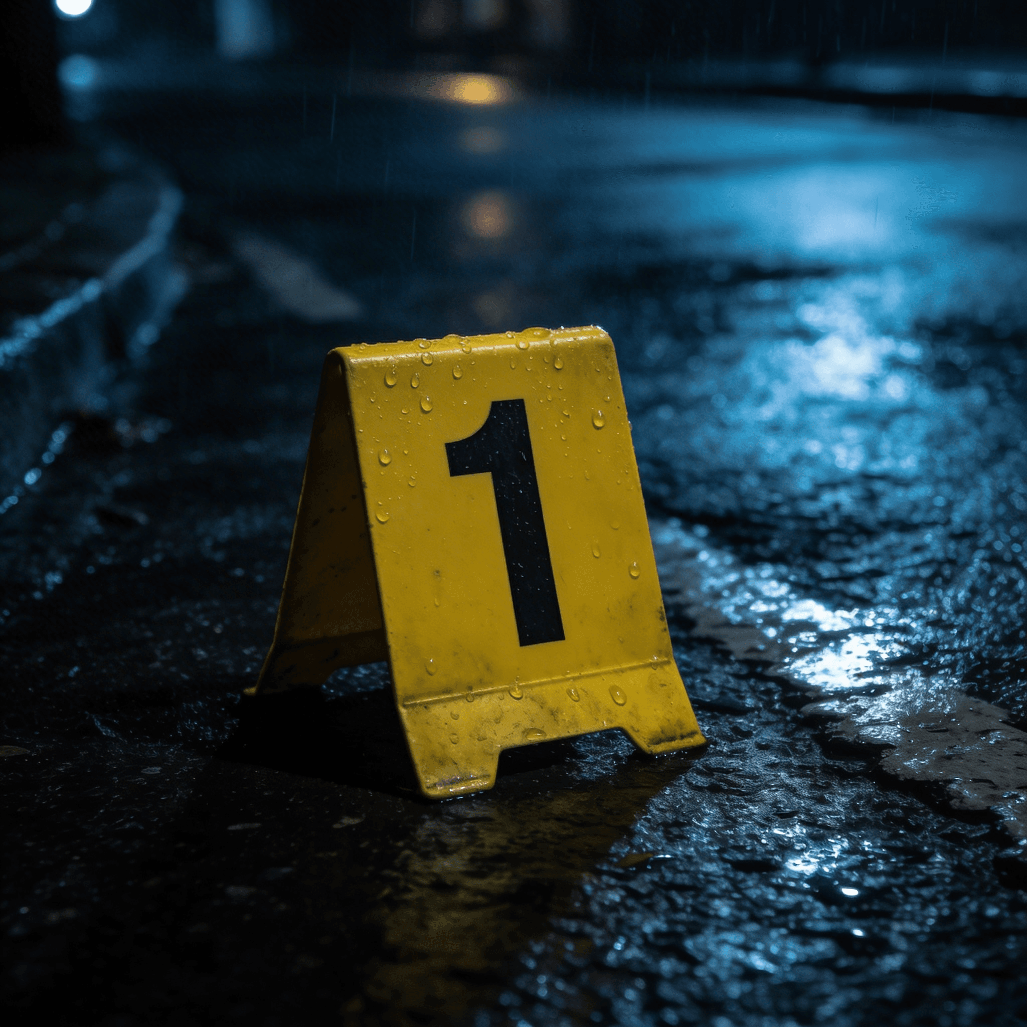 True crime podcast cover art example